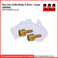 AUSTWELD GAS LENS COLLET BODY 2.4MM - LARGE (45V64) (WP1700002-2.4L)