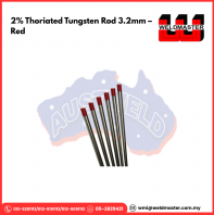 AUSTWELD 2% THORIATED TUNGSTEN ROD 3.2mm - RED