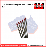 AUSTWELD 2% THORIATED TUNGSTEN ROD 3.2mm - RED