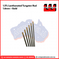AUSTWELD 1.5% LANTHNATED TUNGSTEN ROD 1.6mm - GOLD