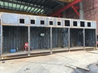 Large Metal Covered Equipment Skid