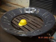 Custom Metal Roll to Cone with Cut Slots