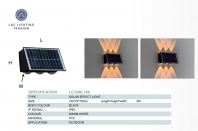 LCSWL186 3000K SOLAR WALL LIGHT