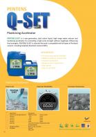 Pentens Q-Set  |  Plasticising Accelerator
