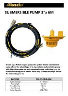 SUBMERSIBLE PUMP 3" x 6M