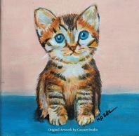 Cat Canvas Painting (Wall Decoration)