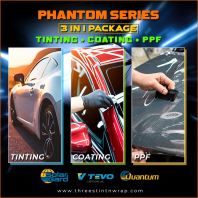 Solar Gard Phantom Series 3 in 1 Package | Car Window Tinting, Coating & PPF Protection