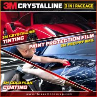 3M Crystalline 3 in 1 Car Protection Package | Car Window Tint, Ceramic Coating & PPF (3M Mahkota Cheras | 3M Bangi)
