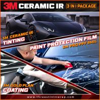 3M Ceramic IR 3 in 1 Car Protection Package | Car Window Tint, Ceramic Coating & PPF (3M Mahkota Cheras | 3M Bangi)