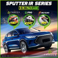 Three S Sputter IR Series 3 in 1 Car Protection Package | Car Tinting, Coating & Paint Protection Film (PPF)