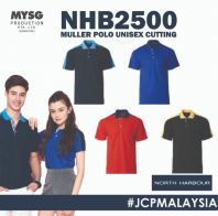 NORTH HARBOUR Unisex Signature Muller Polo - Navy / Royal / Red / Black NHB2500