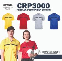 Crossrunner Unisex Perplex Polo - Daisy / Red / Grey / Royal CRP3000