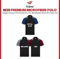 LEFONSE Premium Dri-Fit Microfiber Polo T-Shirt Unisex M3900