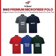 LEFONSE Premium Dri-Fit Microfiber Polo T-Shirt Unisex M4000