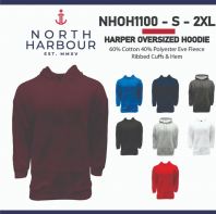 NORTH HARBOUR Harper Oversized Hoodies 230gsm Unisex Adult Hoodie NHOH1100