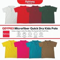 Rightway QDYP63 Quick Dry Microfiber Children Polo Neck T-Shirt
