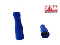 FRD2-156/ FRD 2-156 Female Insulated Electrical Crimp Terminal/ Wire Cable Connector/ Female Disconnector/ Female Connector/ Bullet Socket/ Insulation Bullet Shape Ring Terminal (Blue)