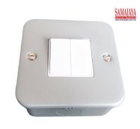 Wilco W1382/ W 1382 2 Gang 2 Way Metalclad Switch