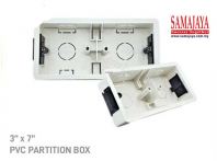 Tham Chee (TC) 3 x 7 PVC Conceal Box/ Kob In/ Kob-In/ Partition Box/ Conceal Base (White)