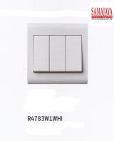 MK R4783W1WHI 3 Gang 1 Way Switch