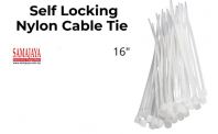 Niko 16" 400mm x 5.0mm Nylon Cable Tie (White)
