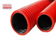 4" HDPE Corrugated Pipe/ High Density Polyethylene Double Wall Corrugated Pipe (Red)