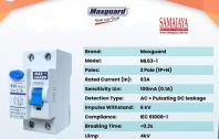 Maxguard 63A 2 Pole 0.1A/ 100mA ELCB/ RCCB (Type A)