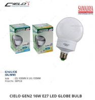 Cielo 16W 3000k E27 LED Globe Bulb/ LED Bulb (Warm White)