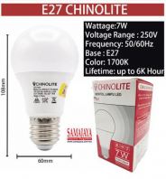 Chinolite 7W 3000k E27 LED Bulb (Warm White)