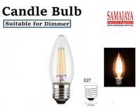 Crown 4W 3000k E27 LED Filament Bulb/ LED Bulb (Warm White)