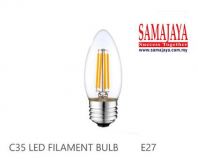 Crown 4W 6500k E27 LED Filament Bulb/ LED Bulb (Cool Daylight)