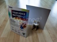 ASUS Your Voice Matters Tent Card Printing
