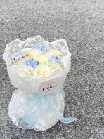 Lace Soap Flower Bouuqet