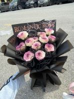 12 Stalk Plum Romance Soap Flower Bouquet