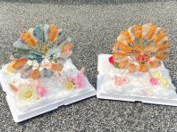 Romantic Ferris Wheel Flower Box with cash