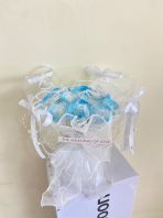 Frozen Blue Rose Soap Flower Bouquet