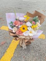 SWEET GARDEN GRADUATION SOAP FLOWER BOUQUET