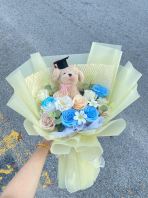 14 stalk mix graduation flower bouquet