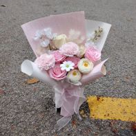 2026 pink mix soap flower bouquet