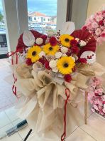 mix sunflower grand opening flower stand