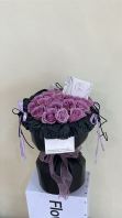 20 STALK PURPLE FRESH ROSES BOUQUET