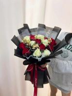 14 STALK RED ROSES FLOWER BOUQUET