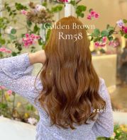 Warna Rambut Coklat Emas