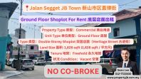 Jalan Segget JB Town Ground Floor Shoplot For Rent ��ɽ����ֱ�ɽֵײ�������