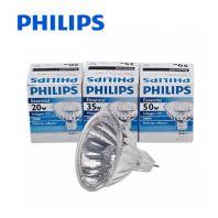 Philips Essential MR16 GU5.3 20w/35w/50w 12v 36D Halogen Dichroic Reflector Closed Dimmable Bulb (With Front Glass Cover) - 5x4.5cm