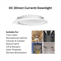 DC (Direct Current) 12V to 85V 2.5" (7W)/ 3.5" (9W)/ 4" (12W), 6" (18W) LED Downlight Warm White 3000k, Cool White 4000k, Daylight 6000k