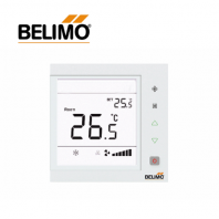 Belimo EXT-CFU-230-D222 Touch Keypad Fan Coil Thermostat - AC 85...260 V, Cooling/Heating, 3 Speed Fan