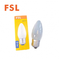FSL Candle-shaped E27 40W 230V Frosted Incandescent Bulb Dimmable
