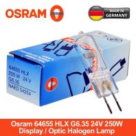 Osram HLX 64655 GY6.35 250w 24v Display Optic Halogen Bulb