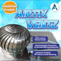BUY 3 FREE 1 AIRTIX VENTZ Stainless Steel Wind Turbine Ventilator for House / Factory @ TANJONG RAMBUTAN, PERAK